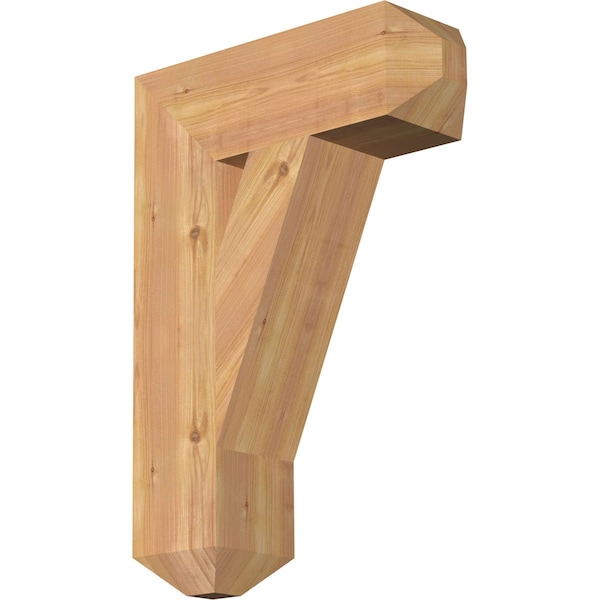 Ekena Millwork Traditional Craftsman Smooth Bracket, Western Red Cedar, 5 1/2"W x 18"D x 26"H BKT06X18X26TRA04SWR - main